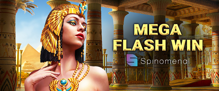 HOJNE PREZENTY W MEGA FLASH WIN OD SPINOMENAL